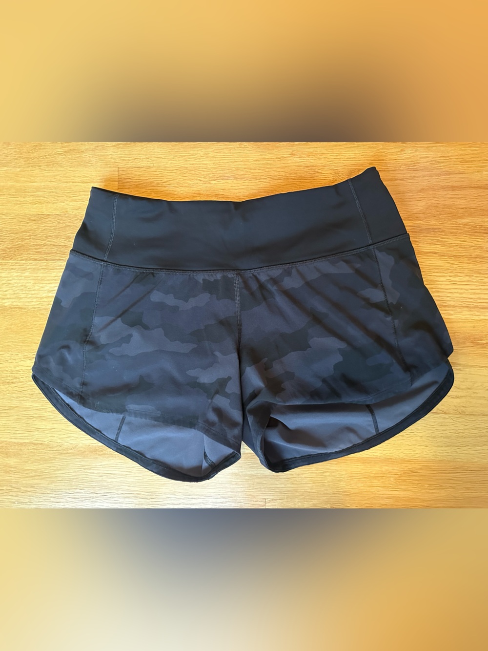 lululemon athletica Black Camo Athletic Shorts
